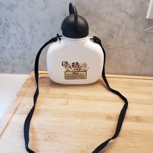 Disney Animal Kingdom Mickey & Friends Canteen Water Bottle & Strap - Picture 6 of 8